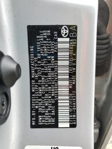 5YFBURHE7KP930603 - 2019 TOYOTA COROLLA L 银色 照片 13