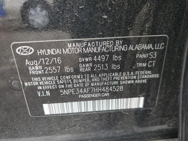 5NPE34AF7HH484528 - 2017 HYUNDAI SONATA SPORT 黑色 照片 12