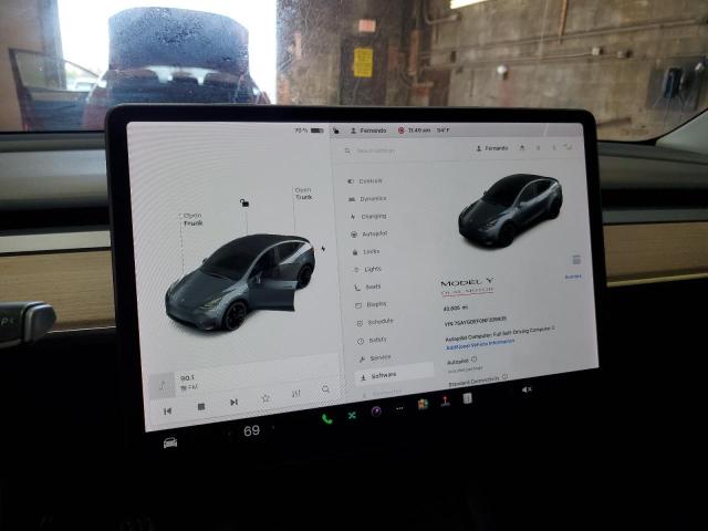 7SAYGDEF0NF309935 - 2022 TESLA MODEL Y ნაცრისფერი ფოტო 9