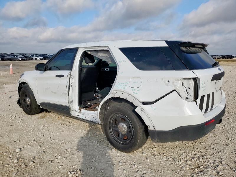 1FM5K8AC1PGB98298 - 2023 FORD EXPLORER POLICE INTERCEPTOR Белый фото 2
