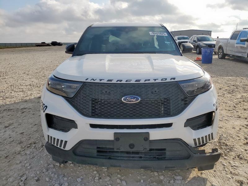1FM5K8AC1PGB98298 - 2023 FORD EXPLORER POLICE INTERCEPTOR Белый фото 5
