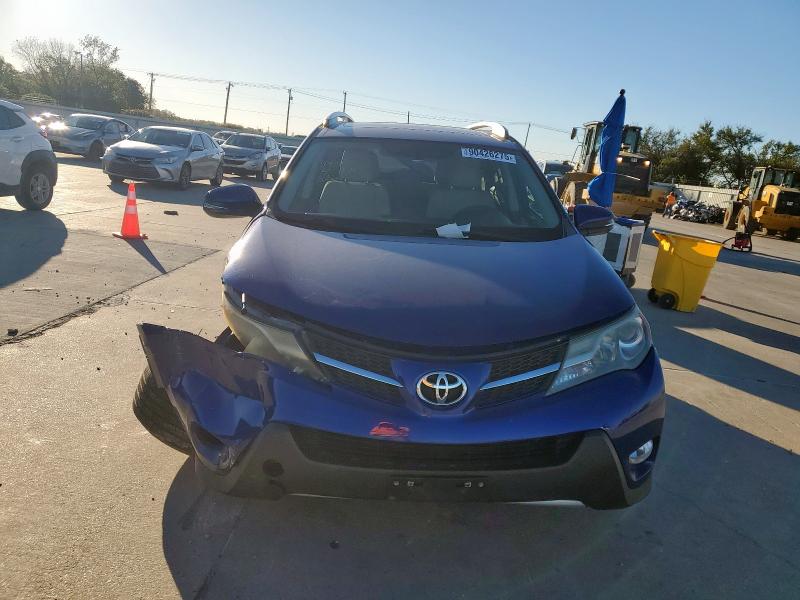 2T3RFREV6FW371800 - 2015 TOYOTA RAV4 XLE BLUE photo 5