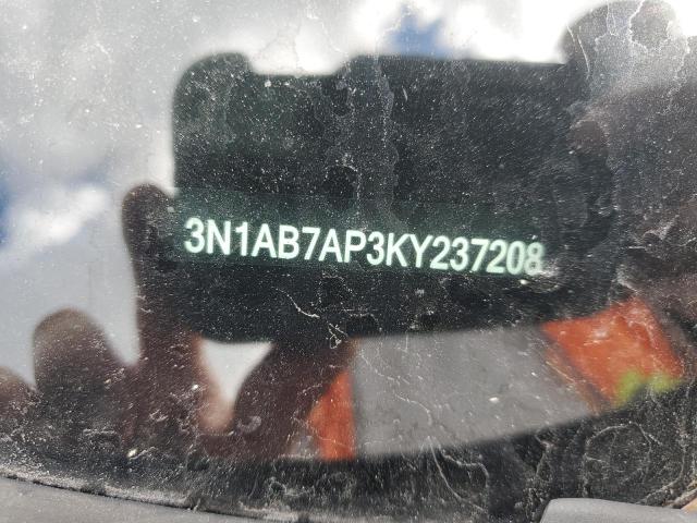 3N1AB7AP3KY237208 - 2019 NISSAN SENTRA S ნაცრისფერი ფოტო 12