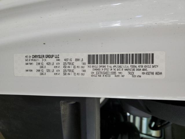 3C6TRVDGXEE119395 - 2014 RAM PROMASTER 2500 HIGH Biały zdjęcie 13