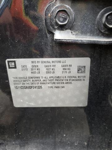 1G11C5SA9DF241226 - 2013 CHEVROLET MALIBU 1LT 黑色 照片 12