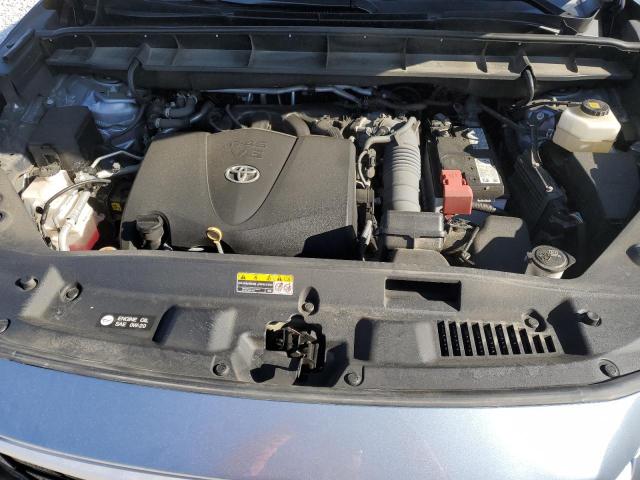 5TDGZRBH9NS203047 - 2022 TOYOTA HIGHLANDER XLE Blau Foto 12