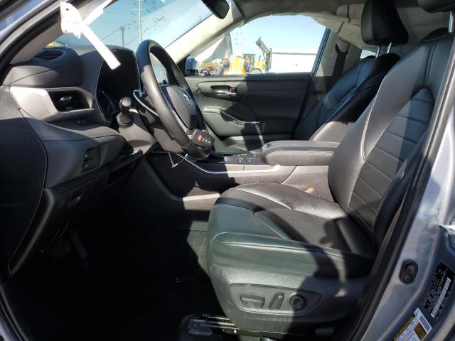 5TDGZRBH9NS203047 - 2022 TOYOTA HIGHLANDER XLE Blau Foto 7