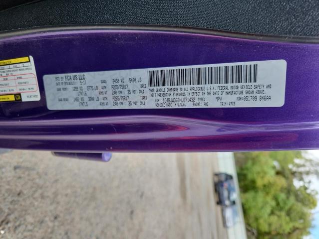 1C4BJWDG3HL671432 - 2017 JEEP WRANGLER U SPORT PURPLE photo 13