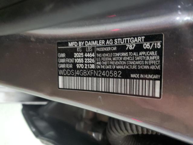 WDDSJ4GBXFN240582 - 2015 MERCEDES-BENZ CLA 250 4MATIC GRAY photo 13