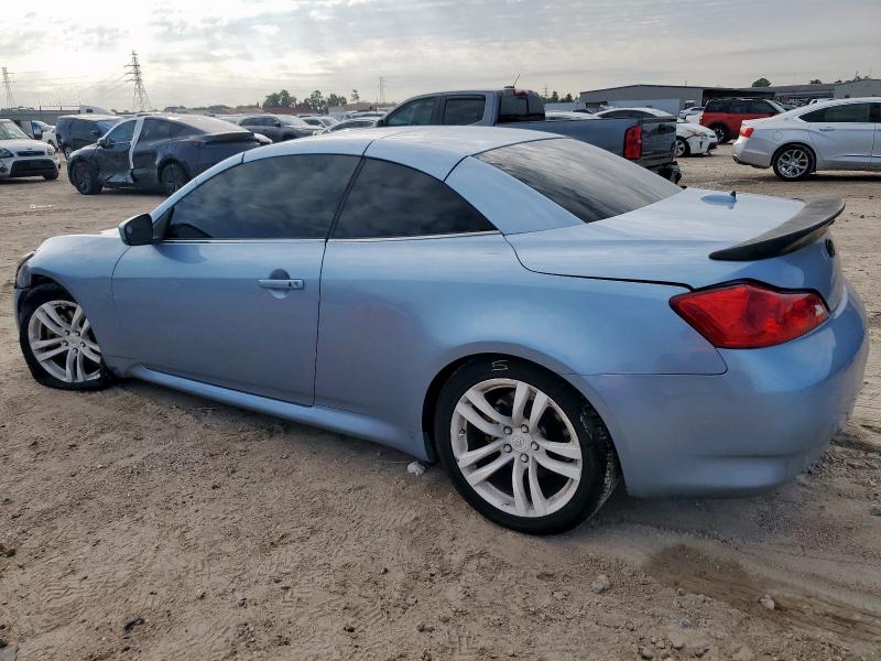 JNKCV66E59M722878 - 2009 INFINITI G37 BASE BLUE photo 2