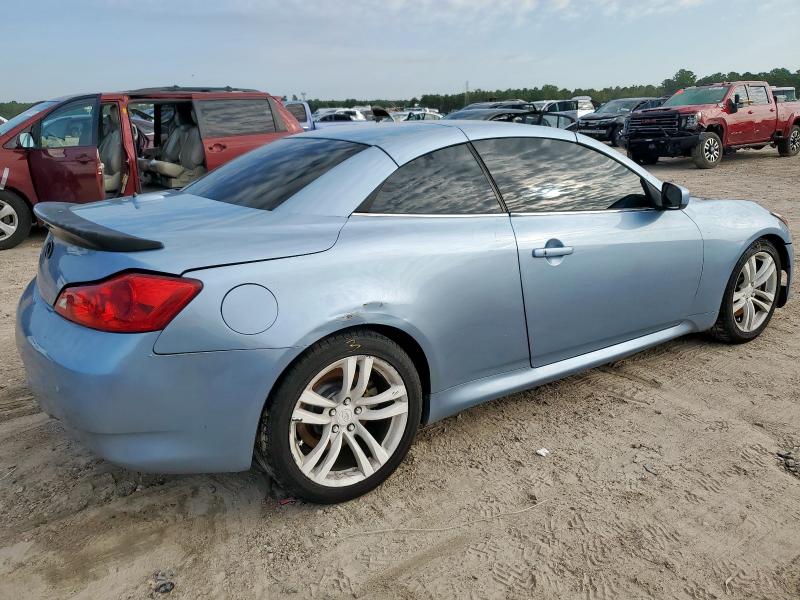 JNKCV66E59M722878 - 2009 INFINITI G37 BASE BLUE photo 3