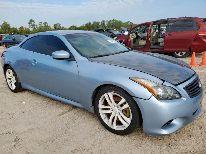 JNKCV66E59M722878 - 2009 INFINITI G37 BASE BLUE photo 4