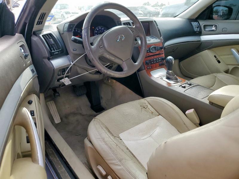 JNKCV66E59M722878 - 2009 INFINITI G37 BASE BLUE photo 8