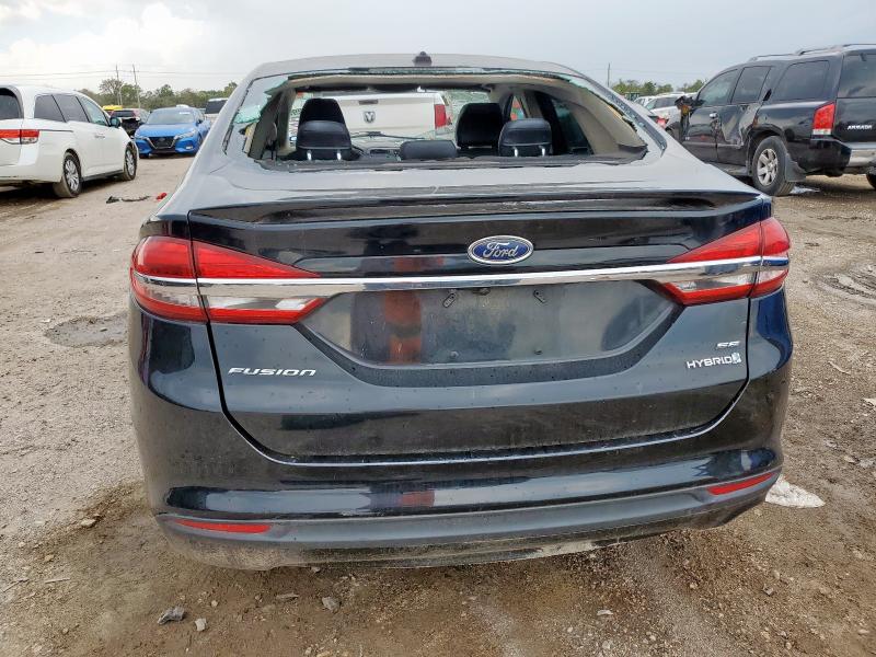 3FA6P0LU3JR116997 - 2018 FORD FUSION SE HYBRID შავი ფოტო 6