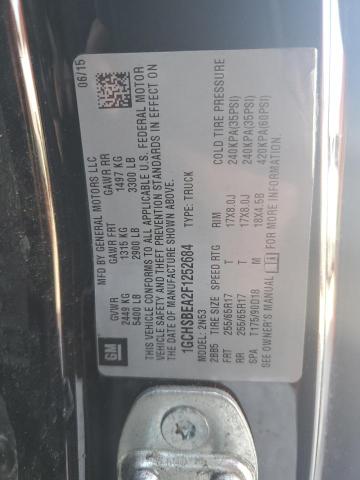 1GCHSBEA2F1252684 - 2015 CHEVROLET COLORADO LT BLACK photo 12