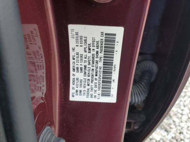 1HGCR2F50FA102145 - 2015 HONDA ACCORD SPORT MAROON photo 12
