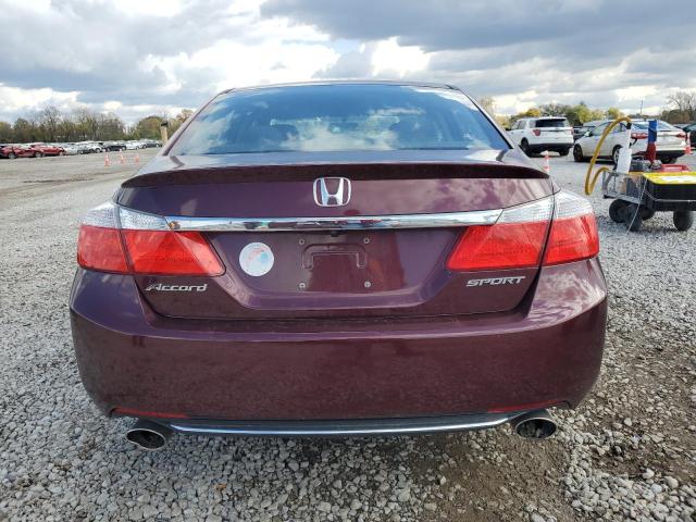1HGCR2F50FA102145 - 2015 HONDA ACCORD SPORT MAROON photo 6