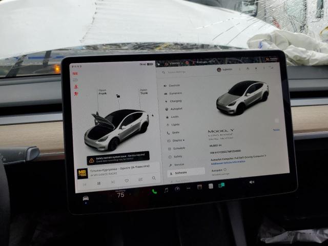 5YJYGDEE7MF254886 - 2021 TESLA MODEL Y 白色 照片 9
