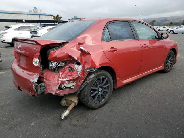 1NXBU40E79Z154612 - 2009 TOYOTA COROLLA BASE أحمر صورة 3