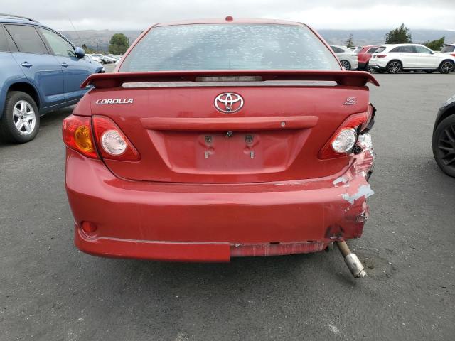 1NXBU40E79Z154612 - 2009 TOYOTA COROLLA BASE أحمر صورة 6