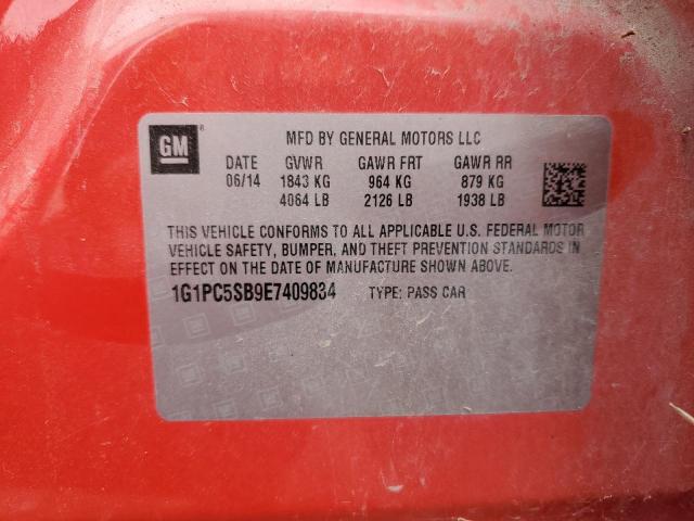 1G1PC5SB9E7409834 - 2014 CHEVROLET CRUZE LT 红色 照片 23