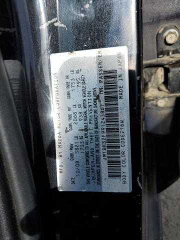 JM1BK32F991243867 - 2009 MAZDA 3 I Noir photo 12
