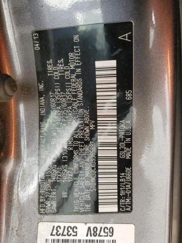 5TDYK3DCXDS365887 - 2013 TOYOTA SIENNA XLE Grau Foto 13