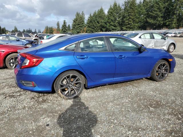 2HGFC2F81MH543371 - 2021 HONDA CIVIC SPORT 蓝色 照片 3