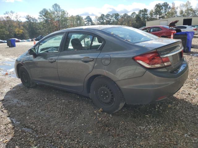 2HGFB2F55DH589682 - 2013 HONDA CIVIC LX GRAY photo 2