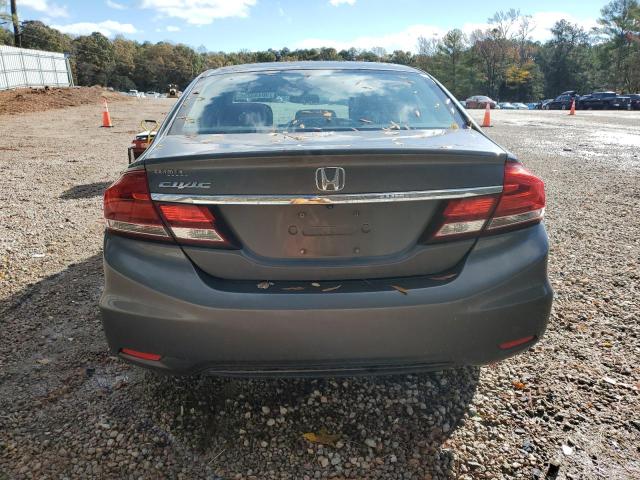 2HGFB2F55DH589682 - 2013 HONDA CIVIC LX GRAY photo 6