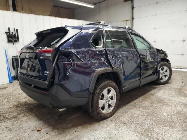 2T3P1RFV3MW164444 - 2021 TOYOTA RAV4 XLE BLUE photo 3