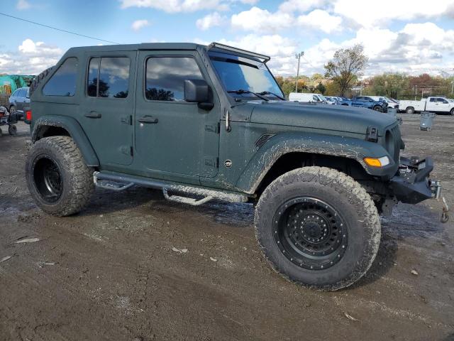 1C4HJXDG8JW165261 - 2018 JEEP WRANGLER SPORT 绿色 照片 4