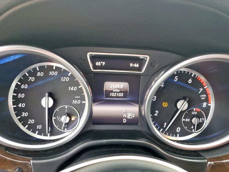 4JGDF6EE1FA557912 - 2015 MERCEDES-BENZ GL 450 4MATIC WHITE photo 9