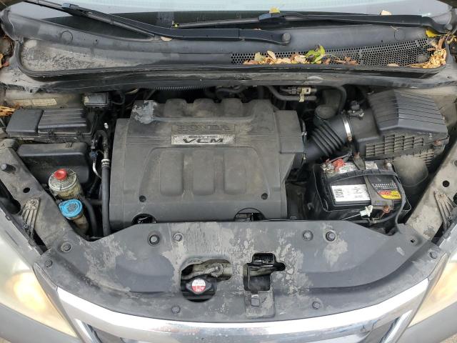 5FNRL3H61AB506125 - 2010 HONDA ODYSSEY EXL GRAY photo 12