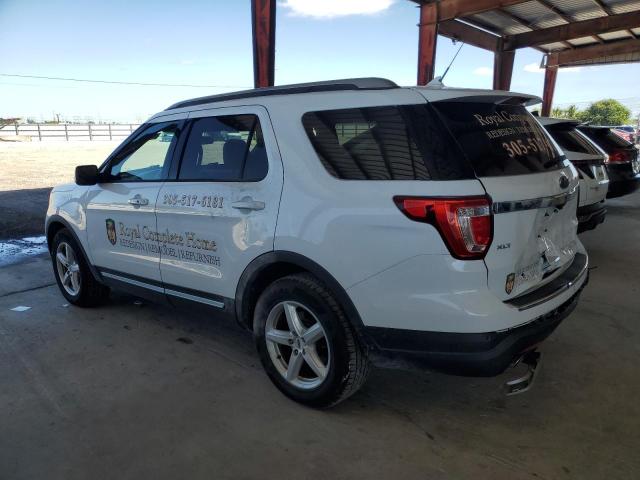 1FM5K7D85JGB63398 - 2018 FORD EXPLORER XLT Ақ фото 2