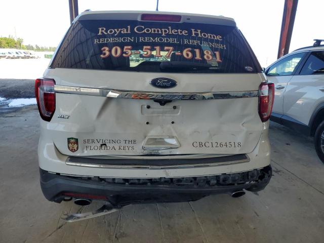 1FM5K7D85JGB63398 - 2018 FORD EXPLORER XLT Ақ фото 6