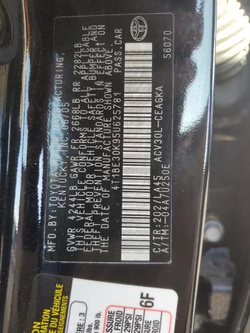 4T1BE30K95U625781 - 2005 TOYOTA CAMRY LE Qara foto 12