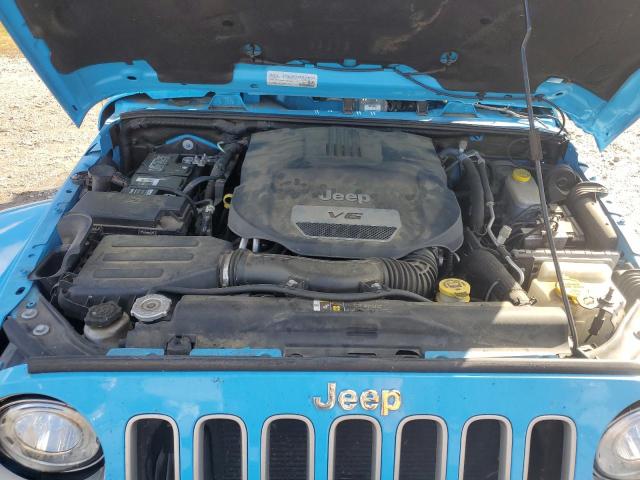 1C4BJWEG7HL682111 - 2017 JEEP WRANGLER U SAHARA BLUE photo 11