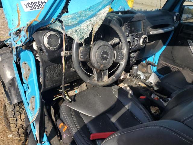 1C4BJWEG7HL682111 - 2017 JEEP WRANGLER U SAHARA BLUE photo 8