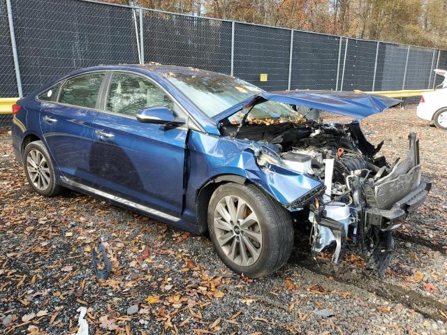 5NPE34AF9HH585800 - 2017 HYUNDAI SONATA SPORT BLUE photo 4