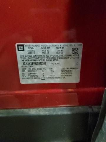 3GNAXSEV5JS572392 - 2018 CHEVROLET EQUINOX LT RED photo 14