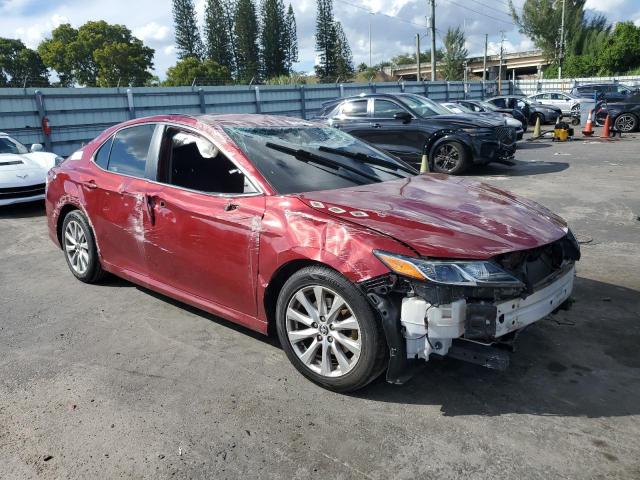 4T1C11AK6LU361595 - 2020 TOYOTA CAMRY LE BURGUNDY photo 4