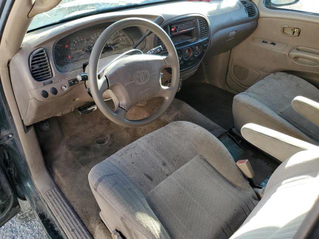 5TBRT3413YS078938 - 2000 TOYOTA TUNDRA ACCESS CAB Zielony zdjęcie 8