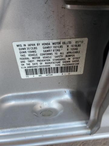 JHMGE8H31DC059994 - 2013 HONDA FIT Gümüş foto 12