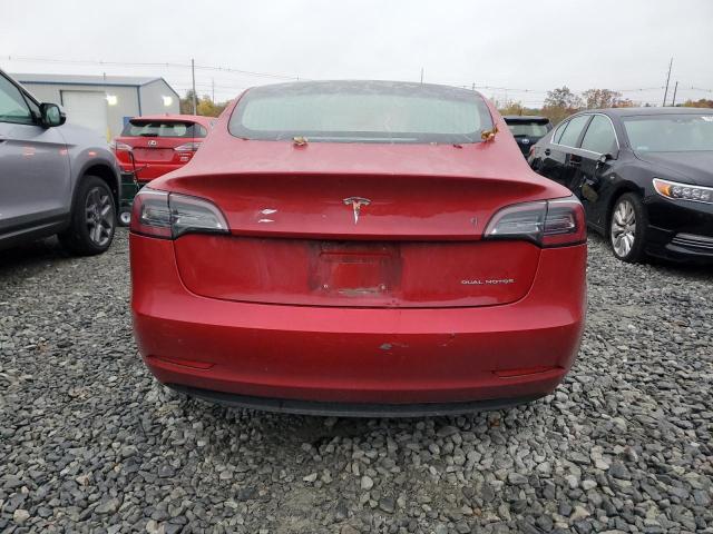 5YJ3E1EB3JF119923 - 2018 TESLA MODEL 3 წითელი ფოტო 6