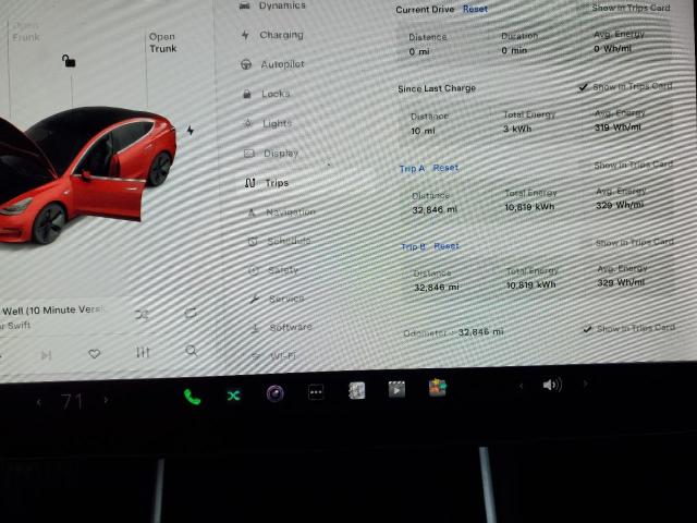 5YJ3E1EB3JF119923 - 2018 TESLA MODEL 3 წითელი ფოტო 9
