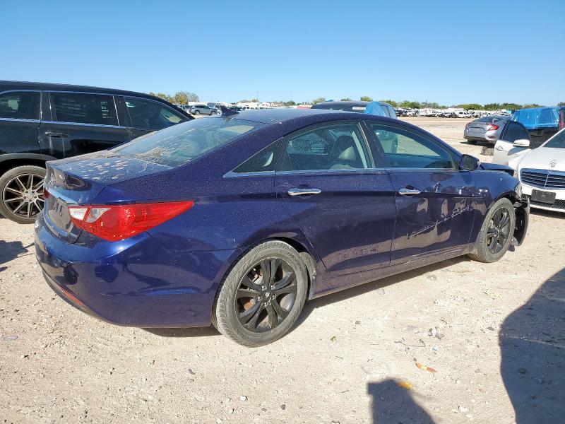 5NPEC4AC2BH106016 - 2011 HYUNDAI SONATA SE BLUE photo 3