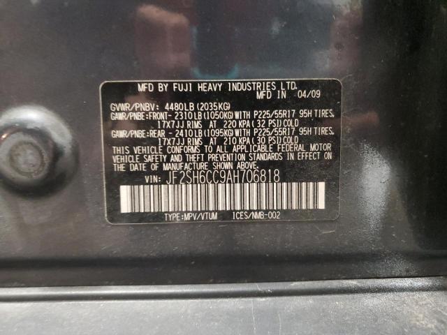 JF2SH6CC9AH706818 - 2010 SUBARU FORESTER 2.5X PREMIUM BLACK photo 13