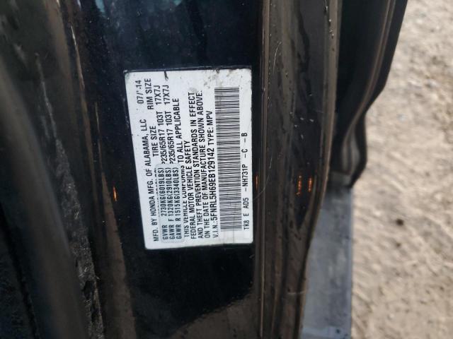 5FNRL5H69EB129142 - 2014 HONDA ODYSSEY EXL BLACK photo 13