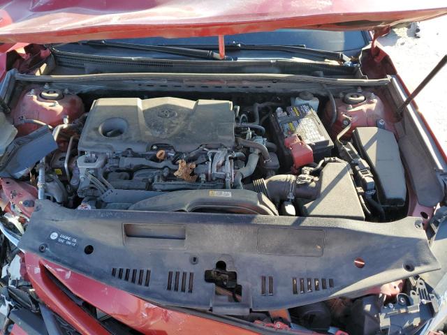 4T1B11HK4KU195707 - 2019 TOYOTA CAMRY L RED photo 11